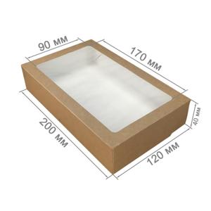 OSQ TABOX PRO 1000 20х12х4см 1000мл  с окном