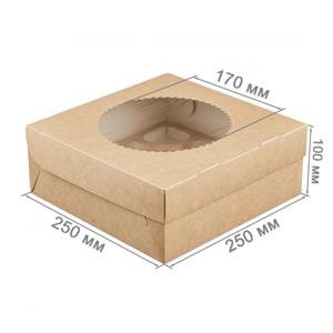 Упаковка для кексов и маффинов 25х25х10см ECO MUF 9 с ложементом