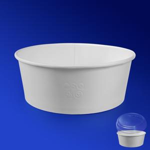 OSQ Round Bowl 1300 W Контейнер белый d18,5см h7,0см (крышка отдельно)